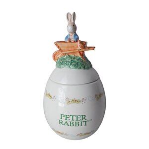 Vintage Beatrix Potter Teleflora Peter Rabbit  Cookie Jar Container 2003